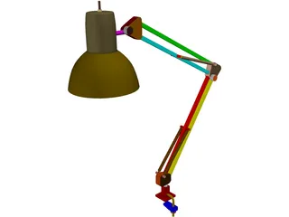 Lamp Gooseneck 3D Model preview