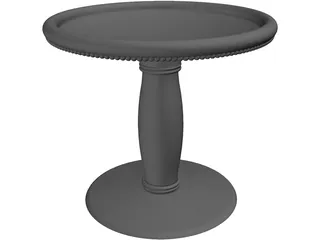 Ornamental Bird Bath 3D Model preview