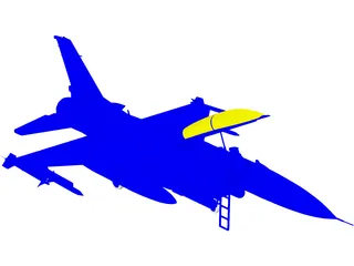 F-16D 3D Model preview