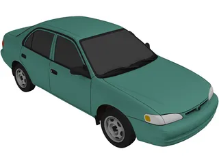 Toyota Corolla (1999) 3D Model preview