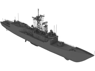 FFG-58 Samuel Roberts 3D Model preview