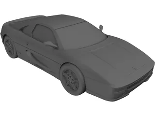 Ferrari F355 Coupe (1995) 3D Model preview