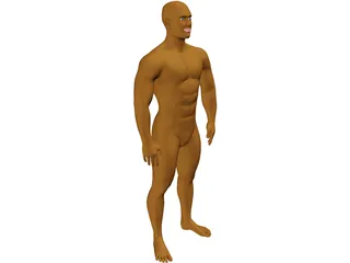 Muscle Man 3D Model preview