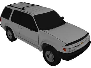 Ford Explorer Sport (1996) 3D Model preview