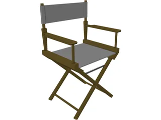 Chair Directors 3D Model preview