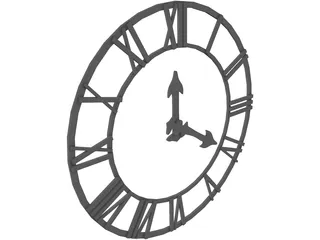 Clock 3D Model preview