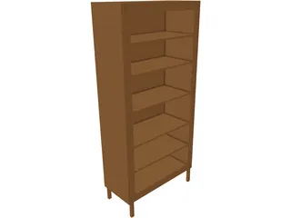 Bookshelf 3D Model preview
