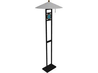 Lamp Floor 3D Model preview