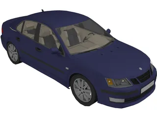 SAAB 9-3 3D Model preview