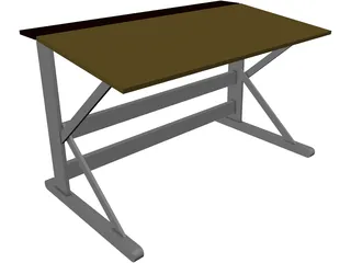 Desk 3D Model preview