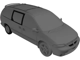 Dodge Caravan (1999) 3D Model preview