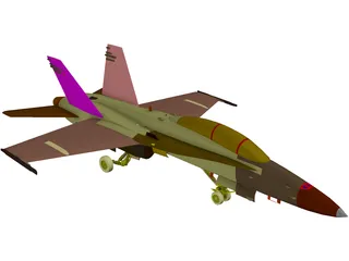 F-18D 3D Model preview