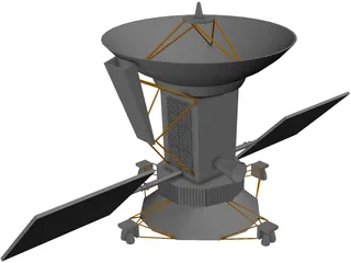 Magellan Satellite 3D Model preview