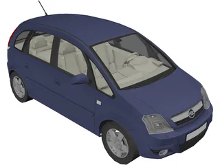 Opel Meriva 3D Model preview