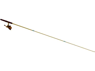 Fishing Pole 3D Model preview