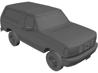 Ford Bronco (1995) 3D Model preview