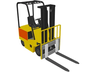 Forklift Yale Yard 3D Model preview
