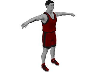 Basketball Player 3D Model preview