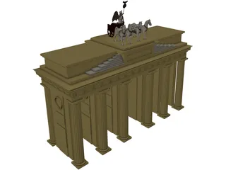 Brandenburg Gate Berlin 3D Model preview