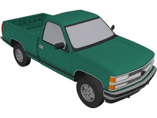 Chevrolet Full-Size Pickup (1994) 3D Model preview