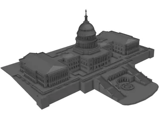 US Capitol Building 3D Model preview