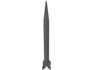 Scud B Missile 3D Model preview