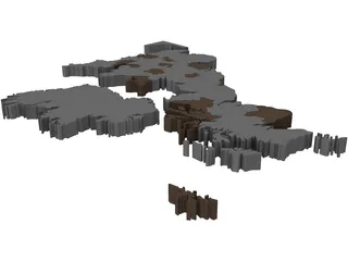 United Kingdom 3D Model preview