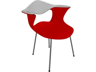 Chair Bluebelle Plastic 3D Model preview
