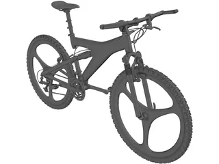 Bike Mountain 3D Model preview
