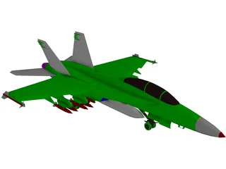 F-18F 3D Model preview