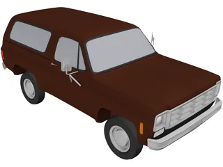 Chevrolet Blazer (1977) 3D Model preview