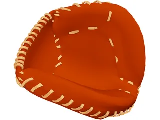 Baseball Catchers Mitt 3D Model preview