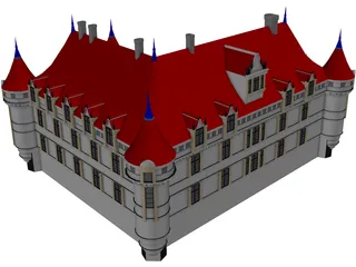 Castle French 3D Model preview