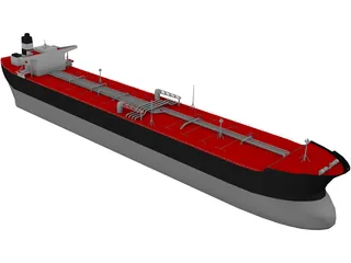 Oil Tanker 3D Model preview