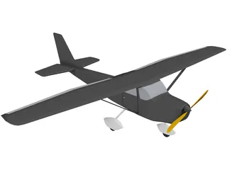 Cessna 172 3D Model preview