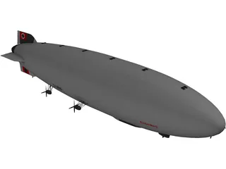 Hindenburg Blimp 3D Model preview