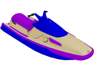 Personal Watercraft 3D Model preview