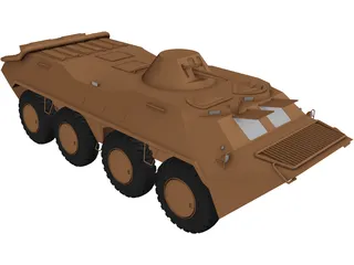 BTR-70 3D Model preview