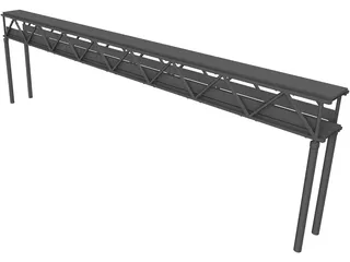 Footbridge 3D Model preview