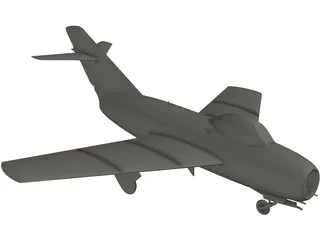 MiG-15 3D Model preview
