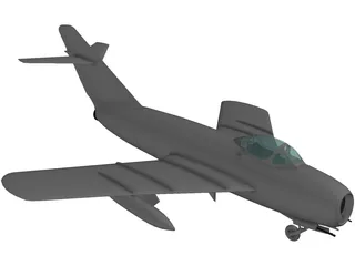 MiG-17 3D Model preview