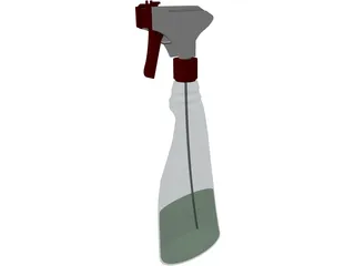 Spray Bottle 3D Model preview