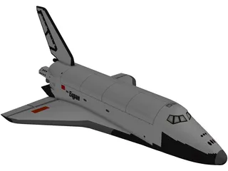 Space Shuttle Buran Russian 3D Model preview