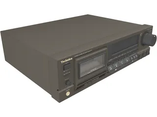 Technics Stereo Cassette Deck RS-BX707 3D Model preview