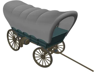 Conestoga Coach 3D Model preview