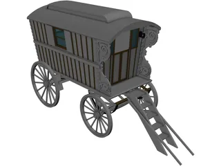 Gipsy Coach 3D Model preview
