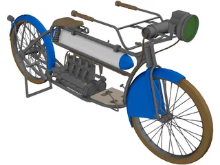 Henderson Model A (1912) 3D Model preview