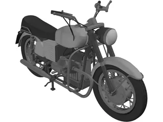 Moto Guzzi 1 3D Model preview