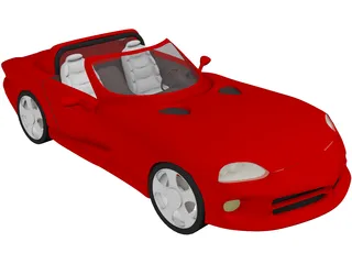Dodge Viper Concept 3D Model preview