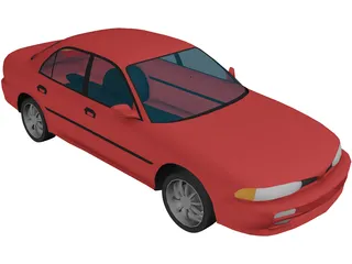 Mitsubishi Galant 3D Model preview